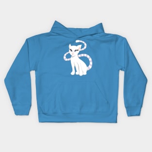 Beautiful Cartoon Cute White Cat Kids Hoodie